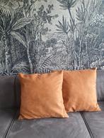 2 x mooie grote kussen cognac kleur met binnenkussen 60x60, Ophalen of Verzenden, Zo goed als nieuw, Bruin, Vierkant