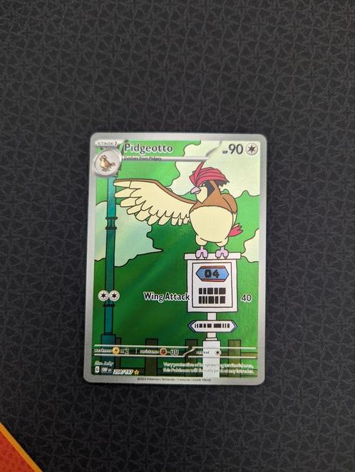 Pidgeotto Alt Art #208 Pokemon Obsidian Flames, Hobby en Vrije tijd, Verzamelkaartspellen | Pokémon, Zo goed als nieuw, Losse kaart