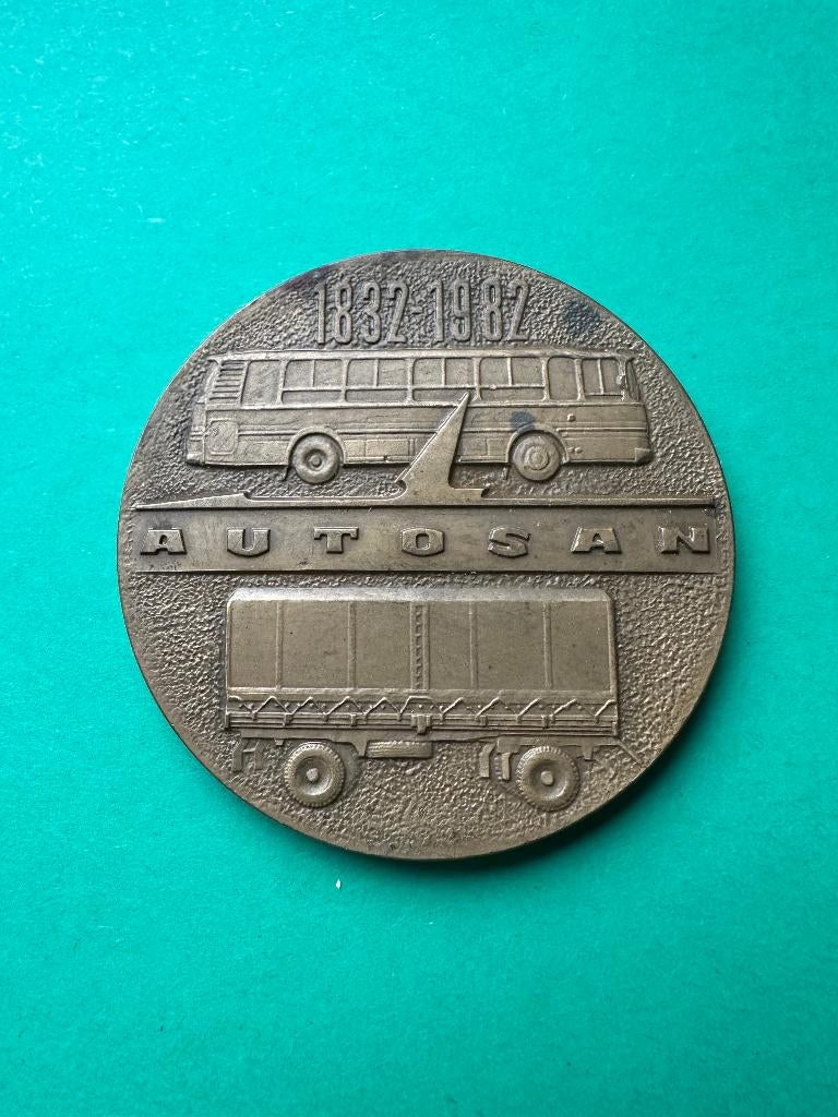 Mooie Autosan 1832-1982 badge., Ophalen of Verzenden, Gebruikt, Overige typen