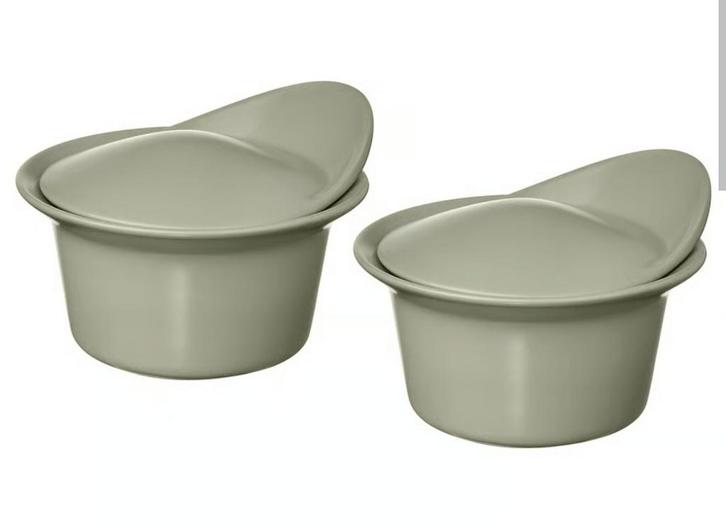 6x Ovenschaal/Serveerschaal/Souffleschaal met deksel, Huis en Inrichting, Keuken | Servies, Nieuw, Schaal of Schalen, Overige stijlen