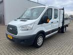 Ford Transit 350 2.0 TDCI L4H1 DC 6 Zitpl. Pick-Up - Lease 6, Auto's, Bestelauto's, 4 cilinders, Start-stop-systeem, 2800 kg, Wit