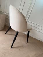 6 fluwele stoelen creme (westwing), Huis en Inrichting, Ophalen, Zo goed als nieuw