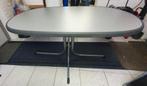 Stevige tuintafel met afneembare poten, Ophalen, Gebruikt, Ovaal, Metaal