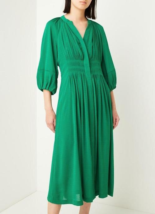 French Connection - Cora midi-jurk - maat S, Kleding | Dames, Jurken, Maat 36 (S), Groen, Onder de knie, Verzenden