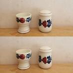 2x Boch Boerenbont Eierdop + Zoutstrooier/Peperstrooier, Huis en Inrichting, Keuken | Servies, Gebruikt, ., Overige typen, Ophalen of Verzenden