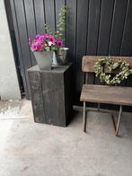 Houten zuil planten plauteau plantentafel, Tuin en Terras, Bloembakken en Plantenbakken, Ophalen, Gebruikt, Hout, Binnen