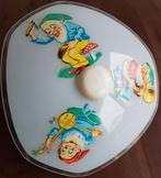 vintage / retro jaren '70 lamp voor kinderkamer - kabouters, Ophalen of Verzenden, Zo goed als nieuw, Glas