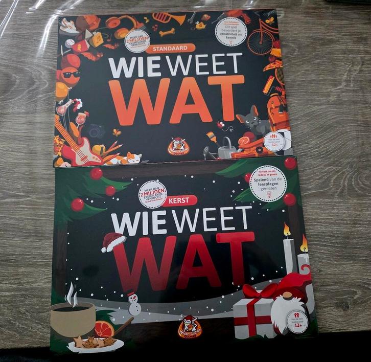 Wie Weet Wat spel 2 varianten nieuw, Hobby en Vrije tijd, Gezelschapsspellen | Overige, Nieuw, Ophalen of Verzenden