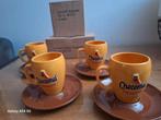 Originele set Chocomel 4 x kopje / mok en 4 x schotel, Nieuw, Ophalen of Verzenden, Overige stijlen, Kop(pen) en/of Schotel(s)