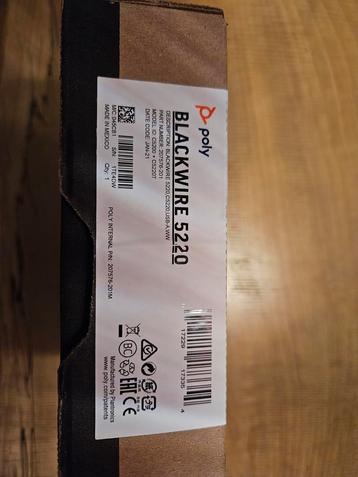 Nieuwe Poly Blackwire 5220 Headset beschikbaar voor biedingen
