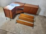 Vintage modulair wandsysteem van Omnia Hilker 1960, Huis en Inrichting, Kasten | Wandmeubels, Ophalen, Gebruikt, 150 tot 200 cm