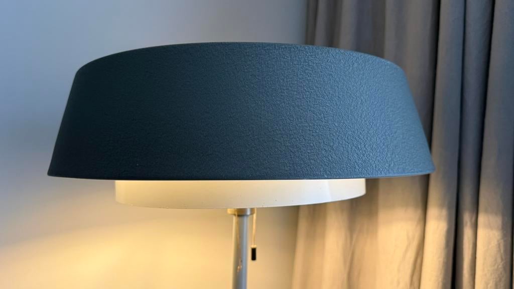 Vintage Hiemstra Evolux lamp, Ophalen, Gebruikt, De Stijl, dutch design, modernistisch, vintage, Raak, Rietveld, Metaal