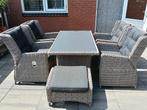 Leuk verstelbare tuinset, Tuin en Terras, Tuinsets en Loungesets, Ophalen, 4 zitplaatsen, Kunststof, Hocker