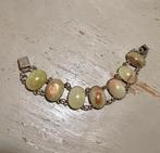 Vintage retro armband gepolijst marmer natuursteen designers, Sieraden, Tassen en Uiterlijk, Armbanden, Overige materialen, Met edelsteen