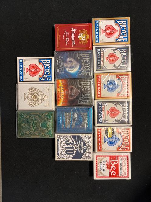 Collectie Kaartspellen: Bicycle, Atlantis, Artisan & Meer, Hobby en Vrije tijd, Gezelschapsspellen | Kaartspellen, Zo goed als nieuw
