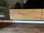 Nieuw hangend tv meubel eiken/antraciet, Huis en Inrichting, Kasten | Overige, Ophalen, Nieuw