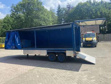 Roll-on Be oplegger kuip dieplader met schuifzeilen beschikbaar voor biedingen
