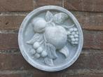 Fruit wanddecoratie betonnen beeld tuinbeeld beton, Tuin en Terras, Ophalen of Verzenden, Nieuw