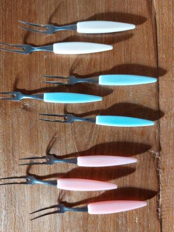 Vintage Hapjesvorkjes - 8 stuks beschikbaar voor biedingen