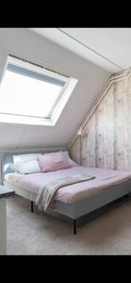 Slattum IKEA Bed 140x200cm grijs, Gebruikt, Tweepersoons, 200 cm, 140 cm