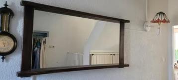 Grote Houten spiegel, koloniale stijl beschikbaar voor biedingen