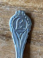 Vintage Gero Zilmeta theelepel monogram letter L, Antiek en Kunst, Antiek | Bestek, Ophalen of Verzenden