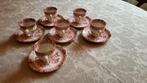 Seltmann Weiden Theresia rood 6 mokkakop- en schotels, Antiek en Kunst, Antiek | Porselein, Ophalen of Verzenden