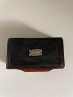 Antiek bakje met zilverbeslag, Ophalen of Verzenden