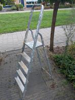 5 treden aluminium schildertrap, Doe-het-zelf en Verbouw, Ladders en Trappen, Ophalen, Zo goed als nieuw, Minder dan 2 meter