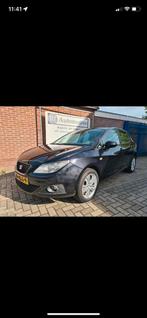 Seat Ibiza 1.4 16V 63KW 5DRS 2009 Zwart, Auto's, Voorwielaandrijving, 4 cilinders, Origineel Nederlands, Handgeschakeld