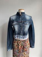 Vintage Y2K blauw spijker jack met kanten rand, Blauw, Vintage, Vintage, Ophalen of Verzenden