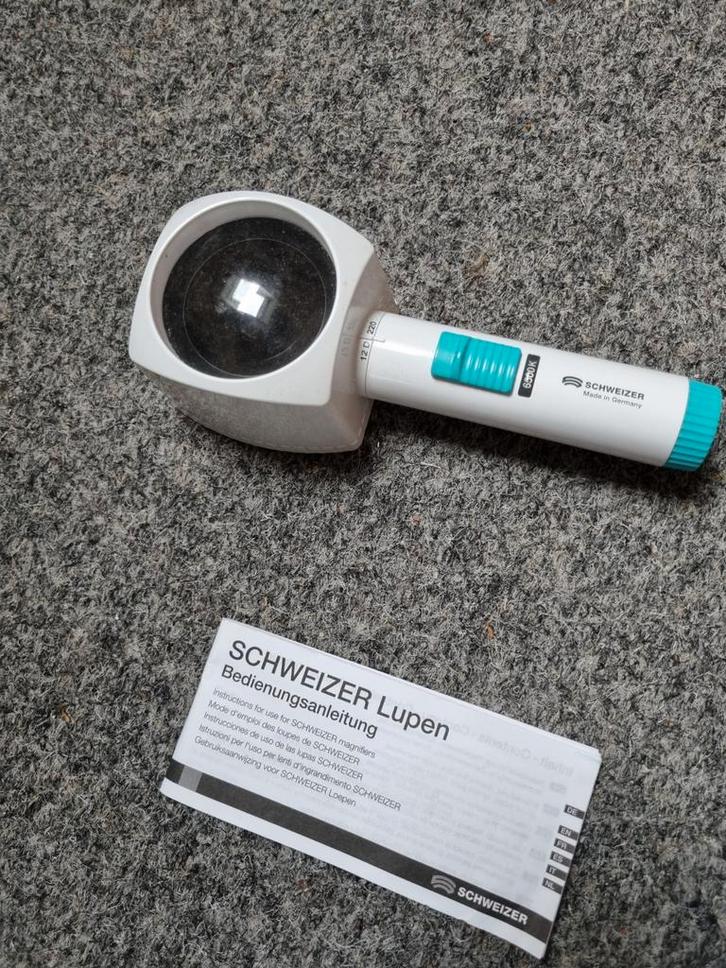 Schweizer Loep met Licht, lichtloep, Audio, Tv en Foto, Optische apparatuur | Verrekijkers, Gebruikt, Overige typen, Minder dan 8x