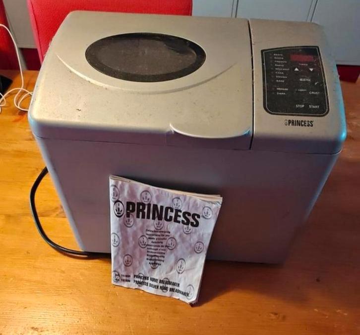 Princess Broodbakmachine, Witgoed en Apparatuur, Broodbakmachines, Gebruikt, Met timer, Kijkvenster, Ophalen of Verzenden