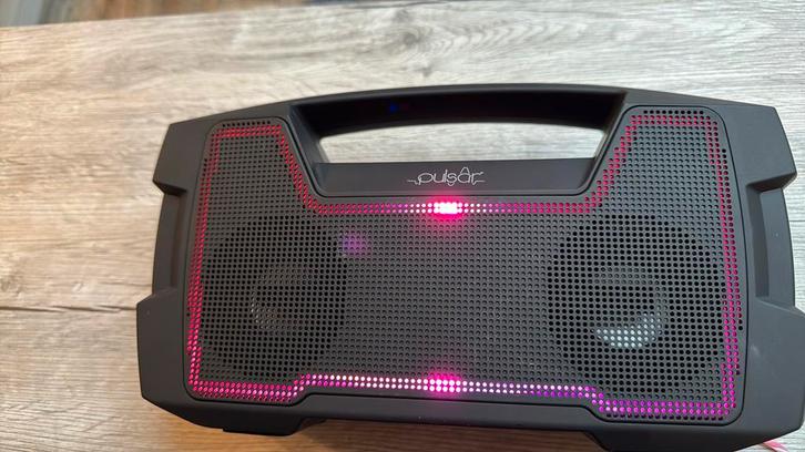 Bluetooth Speaker met Verlichting - Pulsar, Audio, Tv en Foto, Luidsprekers, Zo goed als nieuw, Overige typen, Minder dan 60 watt