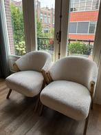 ZARA UPHOLSTERED BOUCLÉ ACCENT CHAIRS, Ophalen, Twee, Wit, Zo goed als nieuw