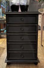 Oud 5- laads kastje, stoer ladekastje, halkastje, kast VdlM, Ophalen, Landelijk brocante stoer sober nachtkastje vintage, 5 laden of meer