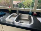 RVS Spoelbak met Kraan en cooker functie, Ophalen, Gebruikt, 50 tot 100 cm, Minder dan 100 cm