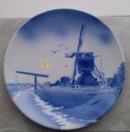 2 stuks blauwe molen wandborden. diameter = 24 cm., Ophalen of Verzenden