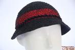Vintage Cloche dophoedje Alfreda donker blauw kraaltjes 54, Kinderen en Baby's, Kinderkleding | Petten en Hoeden, 134 t/m 140