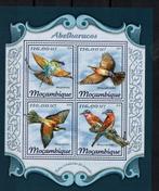 mocambique 2018 pf blok bijeneters vogels birds 2, Ophalen of Verzenden, Postfris, Dier of Natuur