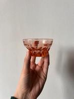 Zalm roze vintage glazen bakjes, Antiek en Kunst, Antiek | Glas en Kristal, Ophalen of Verzenden