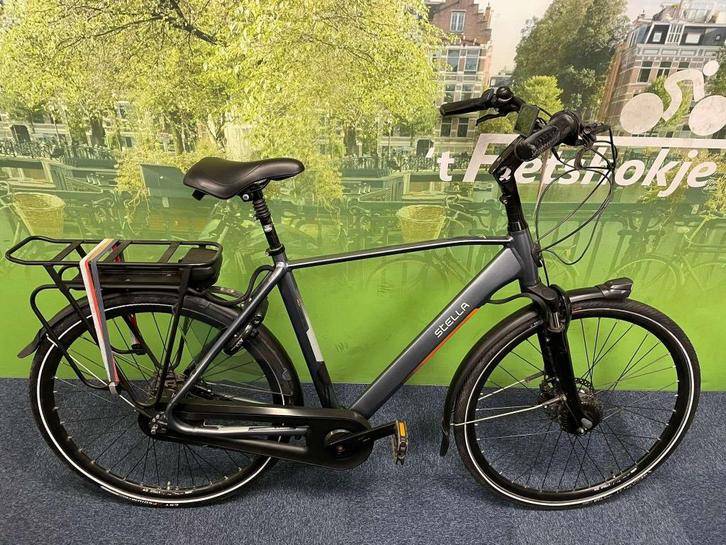 Fietshokje Raaks: Stella Livorno Herenfiets 60 cm, Fietsen en Brommers, Elektrische fietsen, Zo goed als nieuw, 59 cm of meer