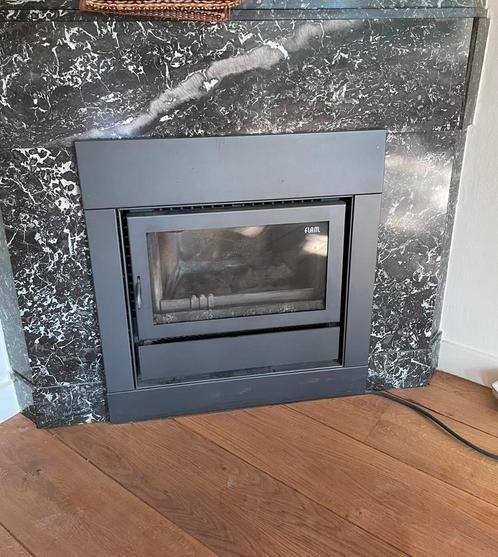 Houtkachel van Flam, Huis en Inrichting, Kachels, Gebruikt, Inbouw, Houtkachel, Hout, Ophalen
