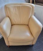 1 x Stevig fauteuil - Leer  GRATIS, Gebruikt, Overige kleuren, Verzenden, Leer