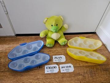 Tupperware eierdozen voor 6 eieren blauw geel beschikbaar voor biedingen