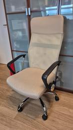 Beige bureaustoel - in hoogte verstelbaar, Huis en Inrichting, Ophalen, Gebruikt, Beige, Bureaustoel