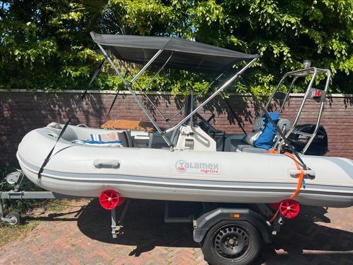 Unieke rubberboot met veel extra’s, Watersport en Boten, Rubberboten, Gebruikt, Overige merken, Aluminium, Minder dan 70 pk, Benzine