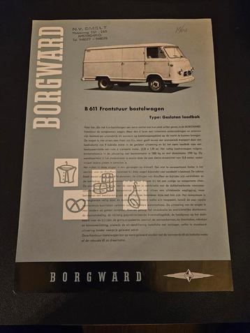 Leaflet Borgward B 611 Frontstuur Bestelwagen 1959 beschikbaar voor biedingen