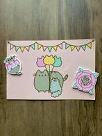 Pusheen de kat • kleine magneten met kaart, Ophalen of Verzenden, Gebruikt
