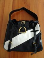 RALPH LAUREN zwart/witte handtas, Ophalen of Verzenden, Nieuw, Zwart, Handtas